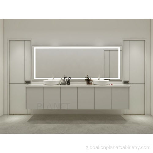 bathroom vanity with sink Euro Style High End Black White Bathroom Vanity Manufactory